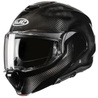 HJC F100 CARBON BLACK – CASCO MOTO MODULARE IN FIBRA FLIP-BACK