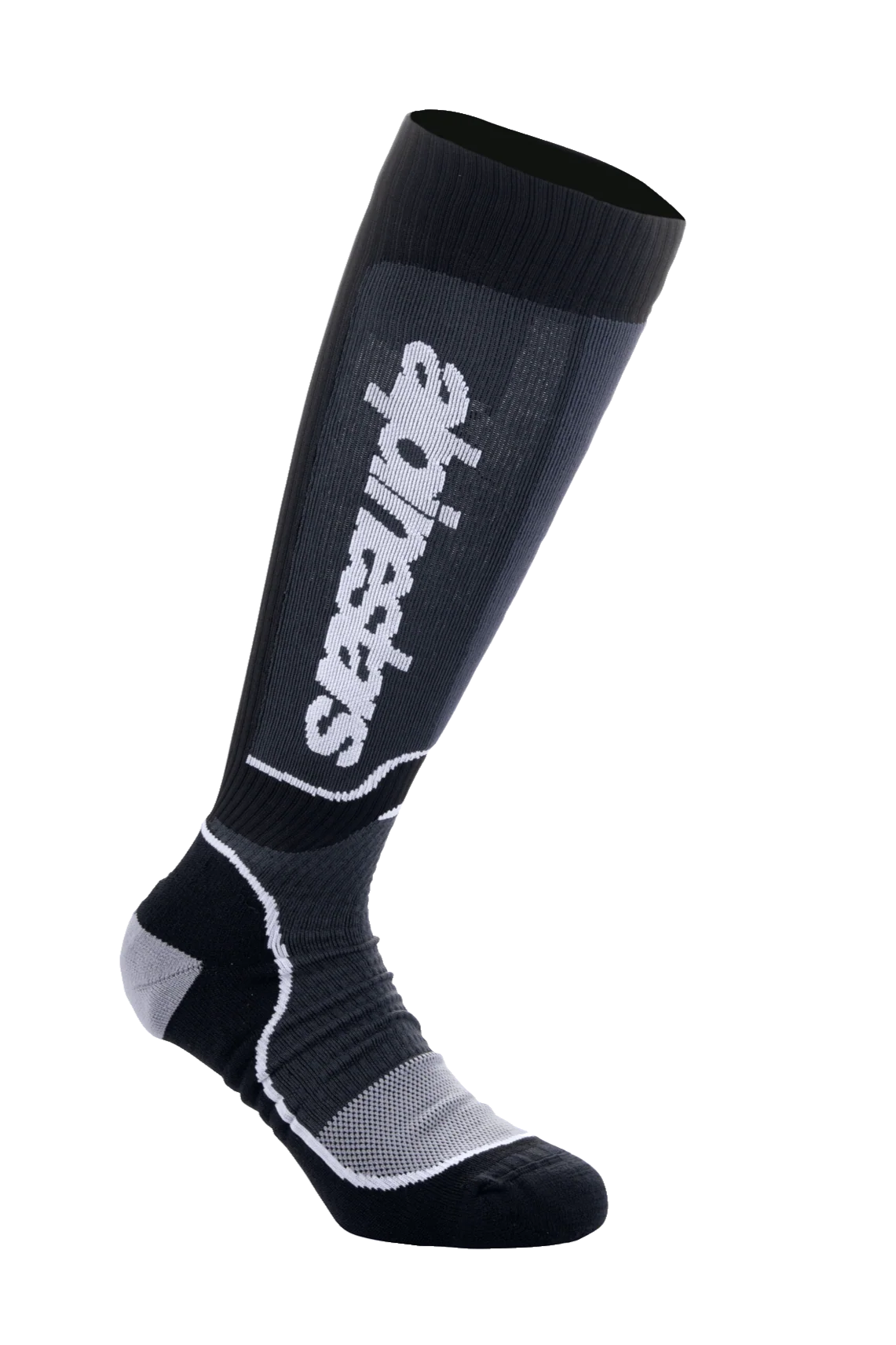 ALPINESTARS MX PLUS SOCKS BLACK/WHITE - CALZINI MX PLUS NERO/BIANCO