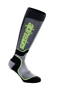ALPINESTARS MX PLUS SOCKS BLACK/GRAY/YELLOW FLUO – CALZINI MX PLUS NERO/GRIGIO/GIALLO FLUO
