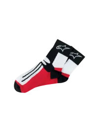 ALPINESTARS RACING ROAD SOCKS BLACK/RED – CALZINI RACING STRADALI SOPRA LA CAVIGLIA NERO/ROSSO