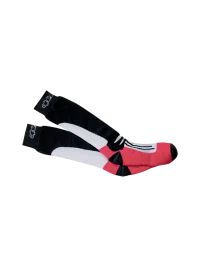 ALPINESTARS RACING ROAD SOCKS BLACK/RED – CALZE META’ POLPACCIO ESTIVI NERO/ROSSO