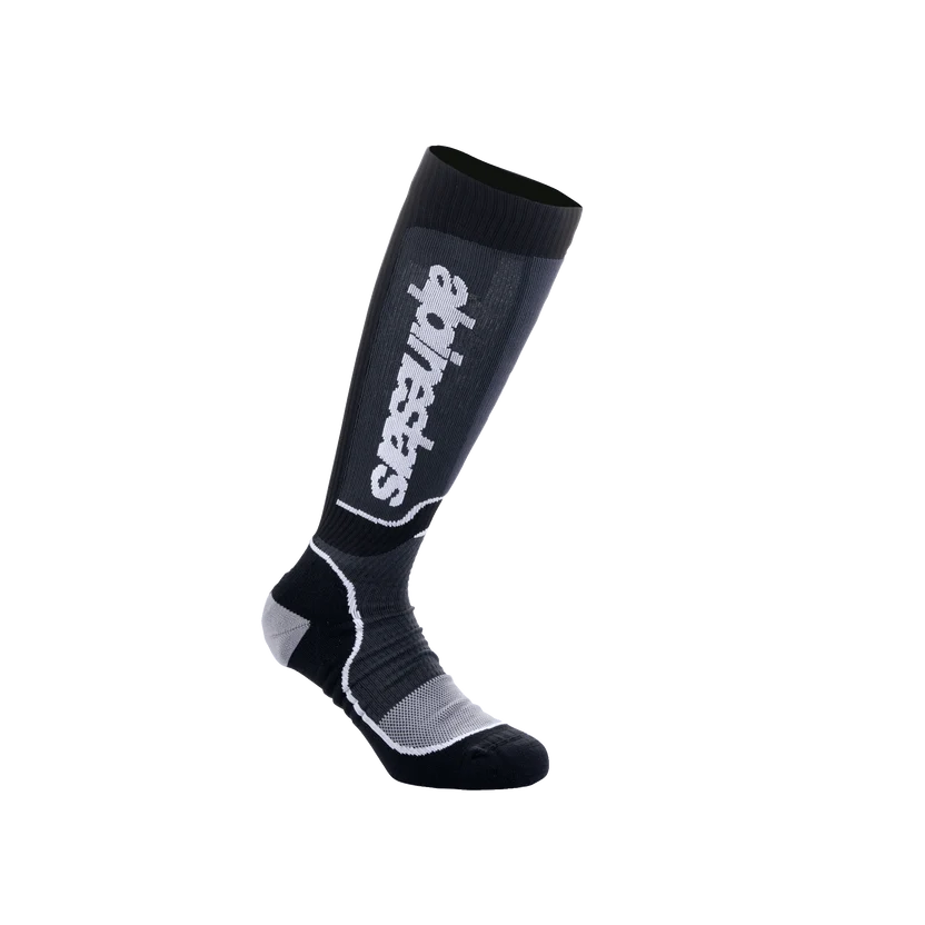 ALPINESTARS YOUTH MX PLUS SOCKS BLACK/WHITE - CALZINI MX PLUS RAGAZZO NERO/BIANCO